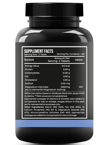 Magnesium Glycinate 2000 mg For Sleep & Relaxation