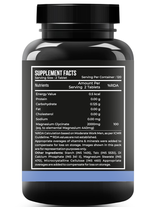 Magnesium Glycinate 2000 mg For Sleep & Relaxation